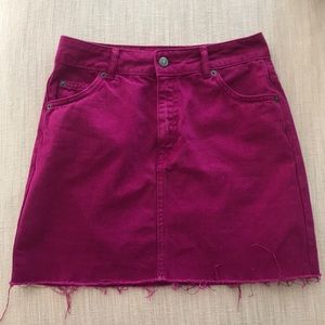 Topshop denim skirt